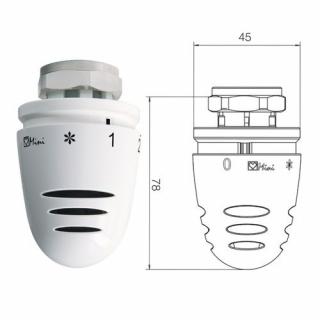 Głowica termostatyczna HERZ-mini M28x1,5 Masz pytania? Skontaktuj się z nami: 513-057-100, 513-058-055