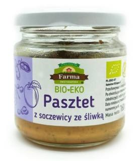 PASZTET WEGAŃSKI Z SOCZEWICY ZE ŚLIWKĄ BEZGLUTENOW