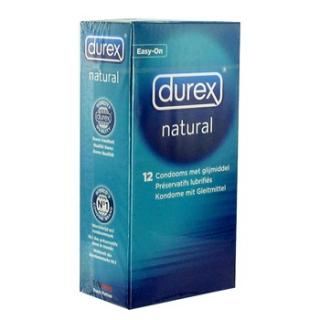 Wygodne prezerwatywy Durex Natural Condoms 12 sztuk
