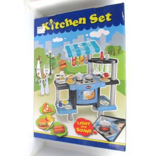 Kuchnia stojąca na baterie niebieska (Kitchen Set)