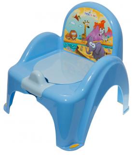Nocnik krzesełko Safari z pozywywka niebieskie