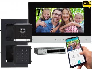 Jednorodzinny wideodomofon IP Vidos ONE M2010 A2000-G/D Kamera Aplikacja Szyfrator Podtynkowy System POE