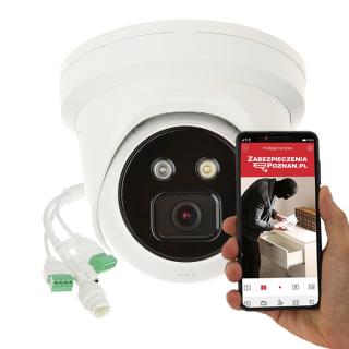 Kamera IP HIKVISION DS-2CD2346G2-ISU/SL (2,8mm) 4Mpix AcuSense DarkFighter z aktywnym odstraszaniem Obraz 2K, Analityka, Detekcja AI, Oświetlacz LED