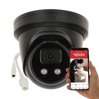 Kamera IP HIKVISION DS-2CD2386G2-IU(2.8MM)(C)(BLACK) 8Mpix, AcuSense DarkFighter Mikrofon Obraz 4K, Analityka, Inteligentna detekcja, MicroSD, Mikrofon