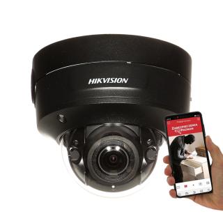 Kamera wandaloodporna IP HIKVISION DS-2CD2746G2-IZS BLACK MotoZoom 4Mpix AcuSense Audio Obraz 2K, MotoZoom, Brak fałszywych alarmów