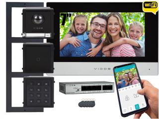 Wideodomofon jednorodzinny IP Vidos ONE M2010 A2000G/D/MF FullHD IPS Szyfrator Czytnik Zbliżeniowy Natynkowy System POE