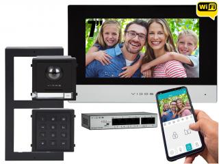 Zestaw premium jednorodzinny wideodomofon IP Vidos ONE M2010 A2000-G/D FullHD Szyfrator Natynkowy System POE