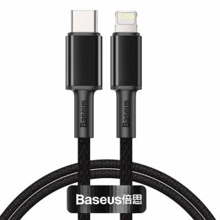 Baseus Kabel USB-C do Lightning Baseus High Density Braided, 20W, 5A, PD, 1m (czarny)