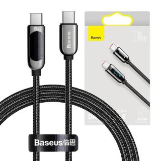 Baseus Kabel USB-C do USB-C Baseus Display, Power Delivery, 100W, 1m (czarny)