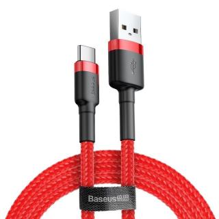 Baseus Kabel USB do USB-C Baseus Cafule 3A 0.5m (czerwony)