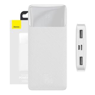 Baseus Powerbank Baseus Bipow 10000mAh, 2xUSB, USB-C, 15W (biały)