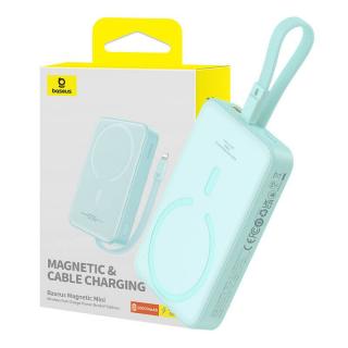 Baseus Powerbank magnetyczny Baseus Magnetic Mini 10000mAh 20W MagSafe (miętowy)