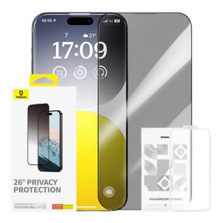 Baseus Szkło hartowane prywatyzujące Baseus Diamond iPhone 15 Pro Max