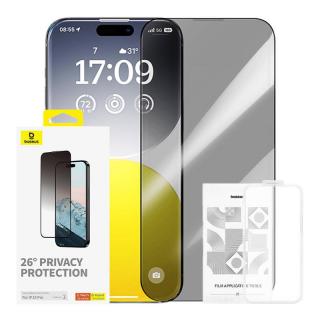 Baseus Szkło hartowane prywatyzujące Baseus Diamond iPhone 15 Pro