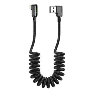 Mcdodo Kabel USB do Lightning, Mcdodo CA-7300, kątowy, 1.8m (czarny)