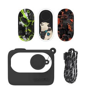 Sunnylife Zabezpieczające etui Sunnylife Insta360 GO 3 Czarne z naklejkami