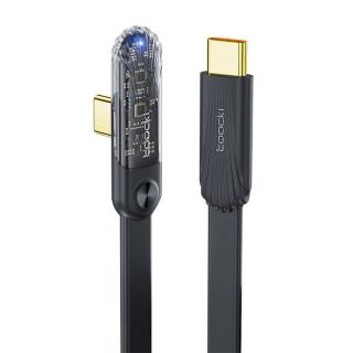 Toocki Kabel kątowy USB-C do USB-C Toocki, 1m, 100W (czarny)