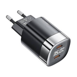 Toocki Ładowarka sieciowa Toocki 2x USB-C, GaN 35W (czarna)
