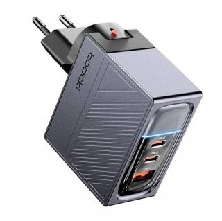 Toocki Ładowarka sieciowa Toocki 2xUSB-C + USB, GaN 100W (szara)