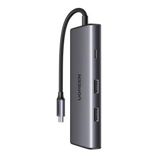 UGREEN Adapter 7w1 UGREEN Hub USB do 2x USB-A 3.2, USB-C 3.2, SD/TF, PD