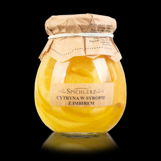 Cytryna w syropie z imbierem 260g, produkt 100% naturalny, PRODUKT POLSKI