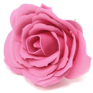 Ekskluzywna róża mydlana duża ciemno różowa