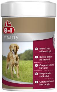 8in1 Brewers Yeast drożdże piwne w tabletkach z czosnkiem dla psa