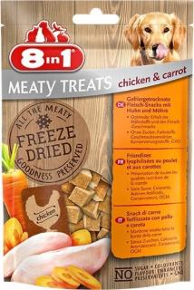 8in1 Dog Freeze Dried Chicken/Carrots 50g przysmak dla psa z kurczakiem oraz marchwią