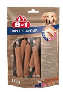 8in1 przysmak Triple Flavour Ribs 6 szt. przysmak dla psa