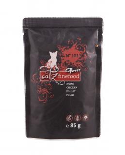 Catz finefood Purrrr No. 103 mokra karma dla kotów z mięsa kurczaka, saszetka 85g