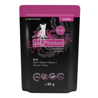 Catz finefood Purrrr No.119 Wołowina 85gr karma dla kota 98,8% mięsa