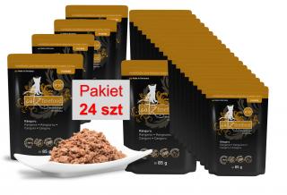 Catz finefood Purrrr saszetka 85 gr karmy dla kota kangur Pakiet 24 szt