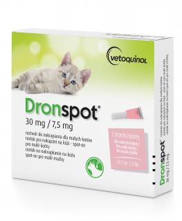 Dronspot krople na odrobaczanie małe koty 30 mg/7,5 mg