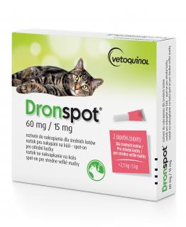 Dronspot preparat na odrobaczanie dla średnich kotów 60 mg/15 mg