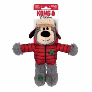 Kong Zabawka dla Psa Piszcząca Holiday Wild Knots Bear S / M Różne Rodzaje