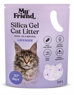 My Friend żwirek Silica Lavender 3,8l dla kotów wrażliwych