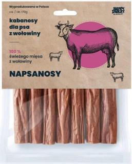 Napsanosy z Wołowiny 7szt. 100% mięsa kabanosy dla psa