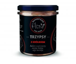 TRZYPSY z królikiem 300g 75% mięsa superfood mokra karma dla psa