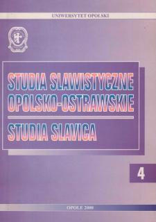 Studia slawistyczne Opolsko-Ostrawskie, Studia Slavica 4