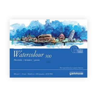 Blok akwarelowy Watercolour Gamma 300g 10 ark 30 x 40 cm