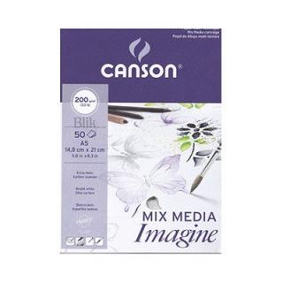 Blok mix media Imagine Canson A5 200 g