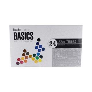 Farby akrylowe Basics Liquitex, komplet 24x22 ml