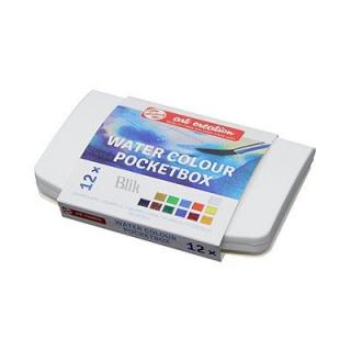 Komplet farb akwarelowych Pocket Box 12 kolorów Art Creation Talens