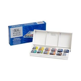 Komplet farb akwarelowych Winsor  Newton Pocket Box 12 kolorów