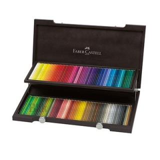 Kredki artystyczne Polychromos Faber-Castell zestaw 120 kolorów drewniana skrzynia