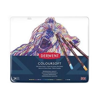 Kredki Coloursoft Derwent, komplet 24 szt