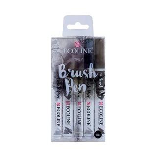 Zestaw Brush Pen Ecoline - Grey 5 kolorów firmy Talens