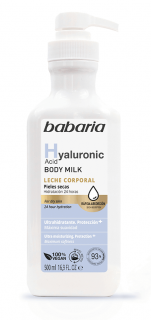 Babaria – mleczko do ciała z kwasem hialuronowym 500ml