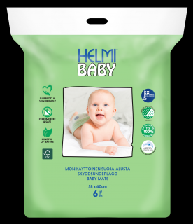 Helmi Baby podkłady higieniczne EKO jednorazowe (58x60cm) 6szt
