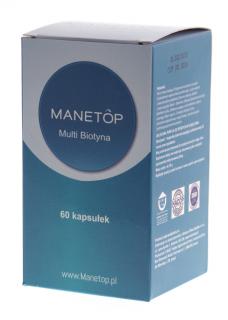 Manetop - multibiotin supelement diety na wzmocnienie włosów